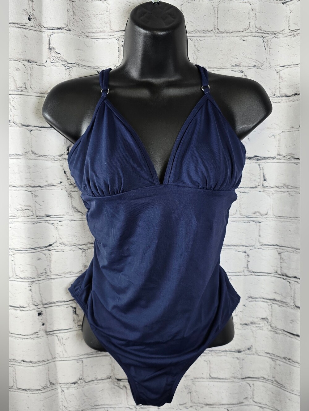 Athleta Navy Blue One-Piece Swimsuit